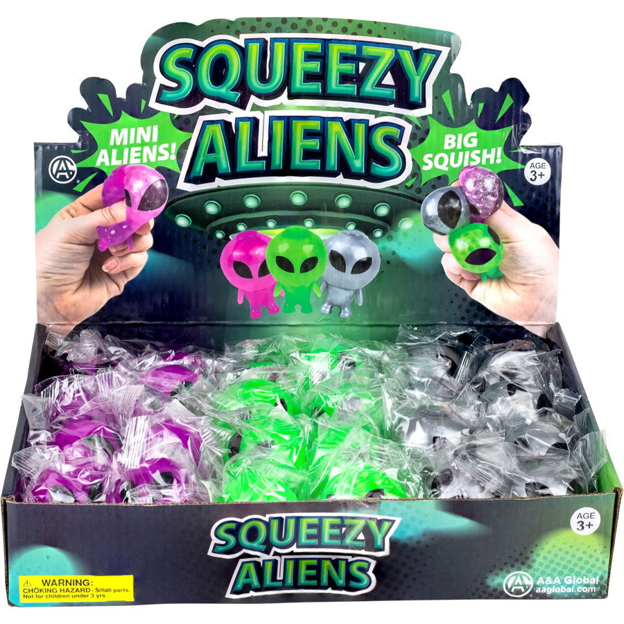 Mini Squeeze Alien with Beads | A&A Global Industries